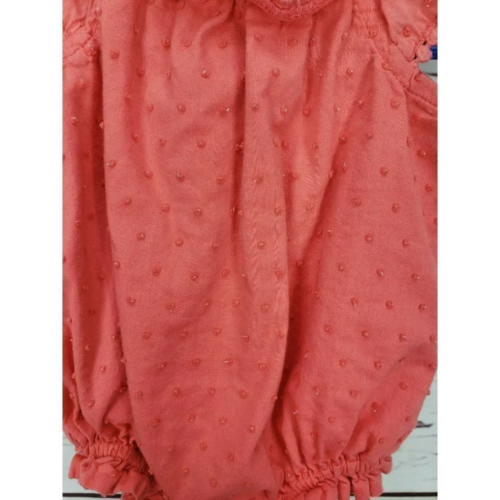 Old‎ Navy Coral Peach Pink Size 0-3 Months Infant Girls Romper